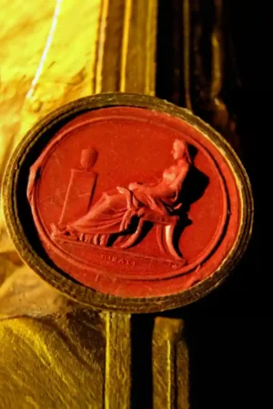 James Tassie Red Sulphur Cameo of Julia Agrippina – Catalogue No. 11278 – Rare Antique Roman Empress Portrait