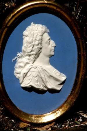 Rare Wedgwood Jasperware Portrait Medallion – William III, Prince of Orange, 18th–19th Century, Restored