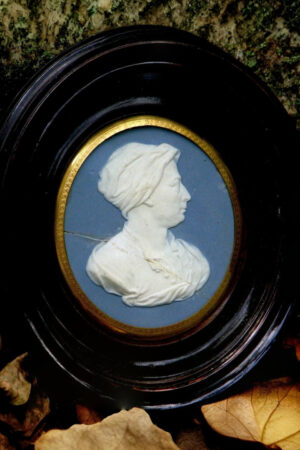 Rare Wedgwood & Bentley c.1773 Framed Portrait Medallion of Poet Matthew Prior – Neoclassical Bas-Relief