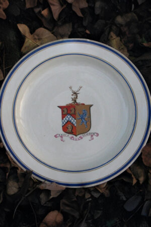 Rare Wedgwood 1795 Creamware Shallow Bowl with Samuel Listed of Ecton Armorial – Museum Quality