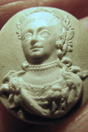 Wedgwood Jasper Cameo Portrait of Maria I, Queen of Portugal – Rare Small 1782 Style Collectible