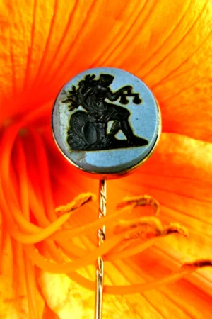 Wedgwood & Bentley Rare Light Blue and Basalt Washed Intaglio – Justice Motif